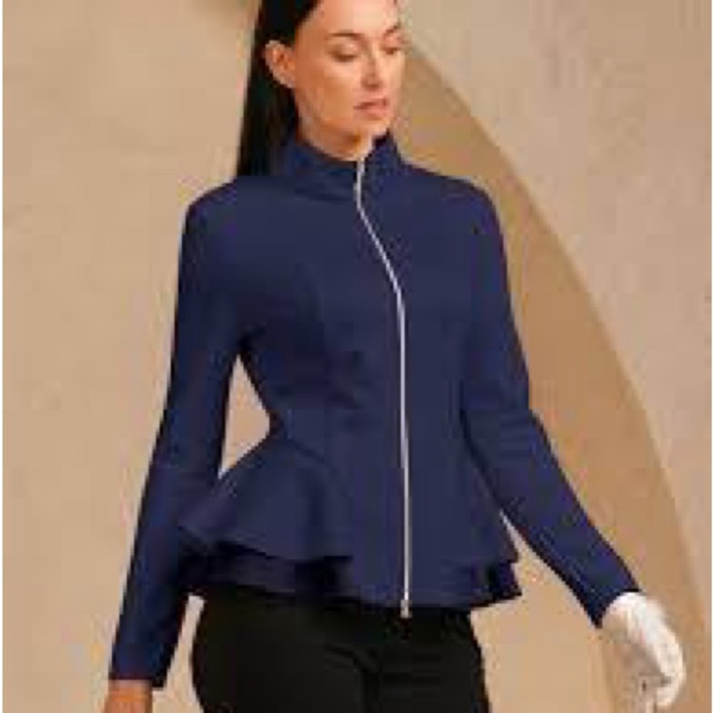 Acegolfs More Than Basic Ruffle Golf Jacket, L - image 3